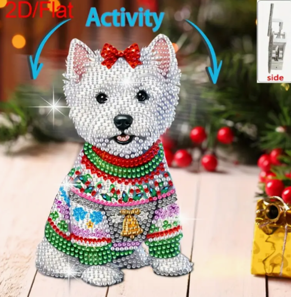 Diamond Painting 2D Wackelkopf – Hundefigur